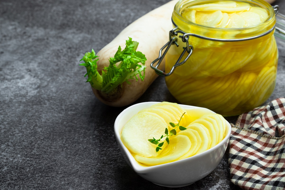 Turmeric Infused Daikon Radish & Ginger Pickle True Health magazine