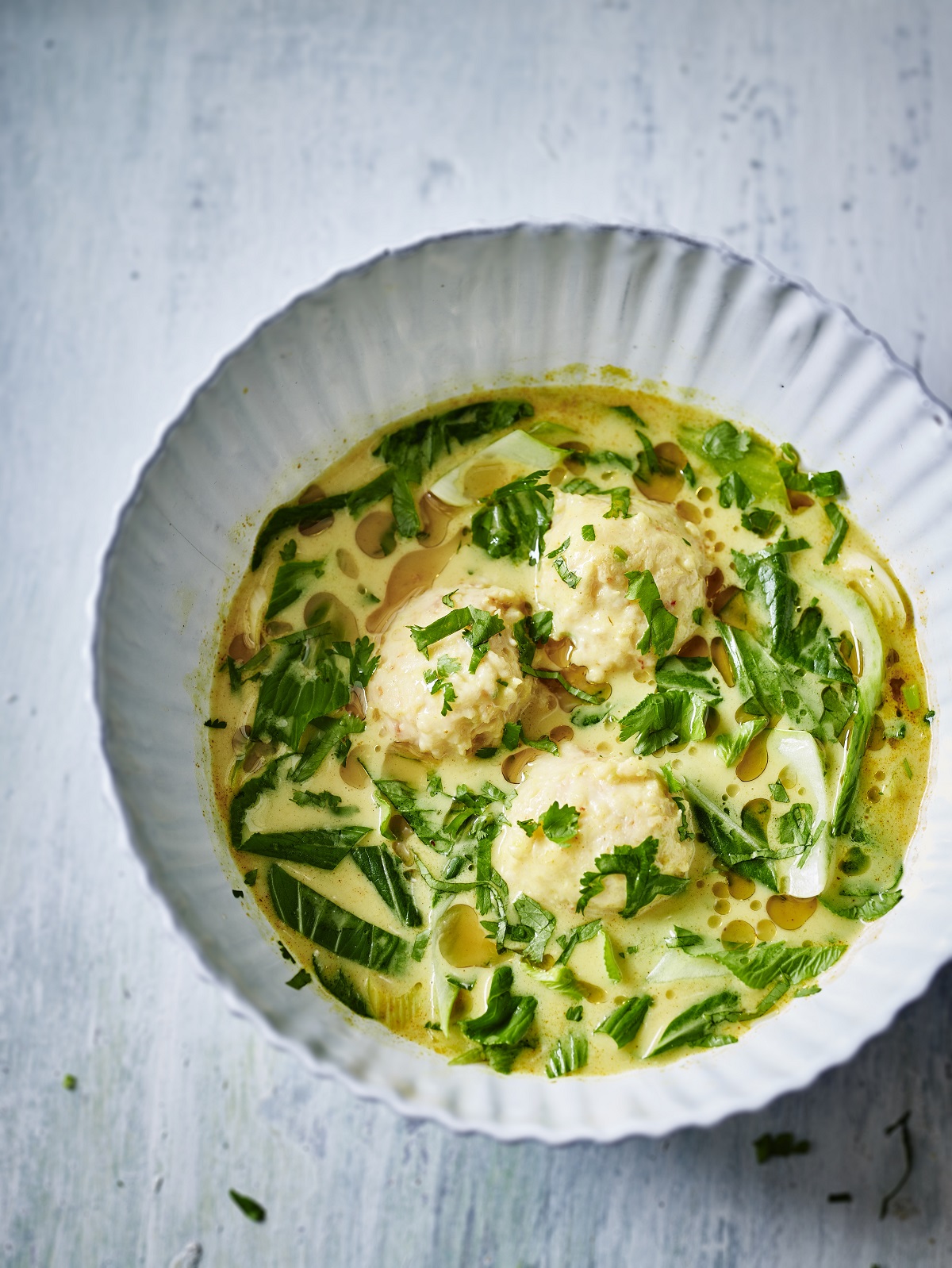 Asian Coconut Broth with Dumplings True Health magazine